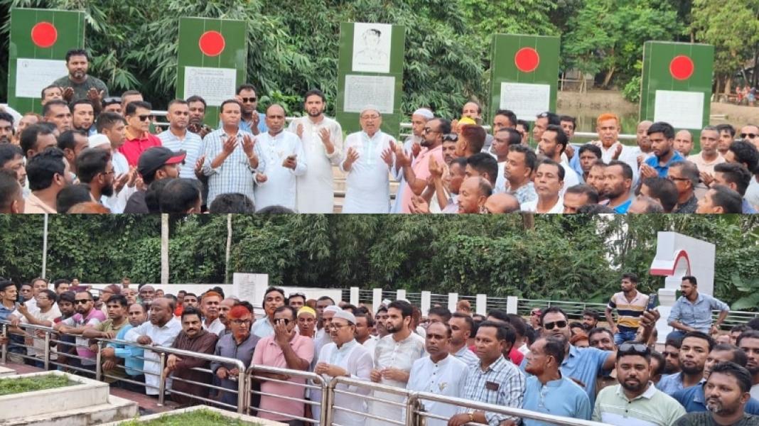 বীর শ্রেষ্ঠ নূর মোহাম্মদ ও আলহাজ্ব সৈয়দ আলী বিশ্বাসের কবর জিয়ারত করলেন বিএনপি নেতা তৃপ্তি