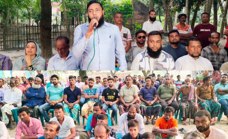 শার্শার কন্যাদহ ৬নং ওয়র্ডে আসন্ন ত্রয়োদশ জাতীয় সংসদ নির্বাচনকে সামনে রেখে  উঠান বৈঠক অনুষ্ঠিত